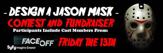 DESIGN A JASON VOORHEES HOCKEY MASK FUND-RAISER FEATURES SYFY CHANNEL FACE OFF AND FRIDAY THE 13TH ALUMNI - TVStoreOnline