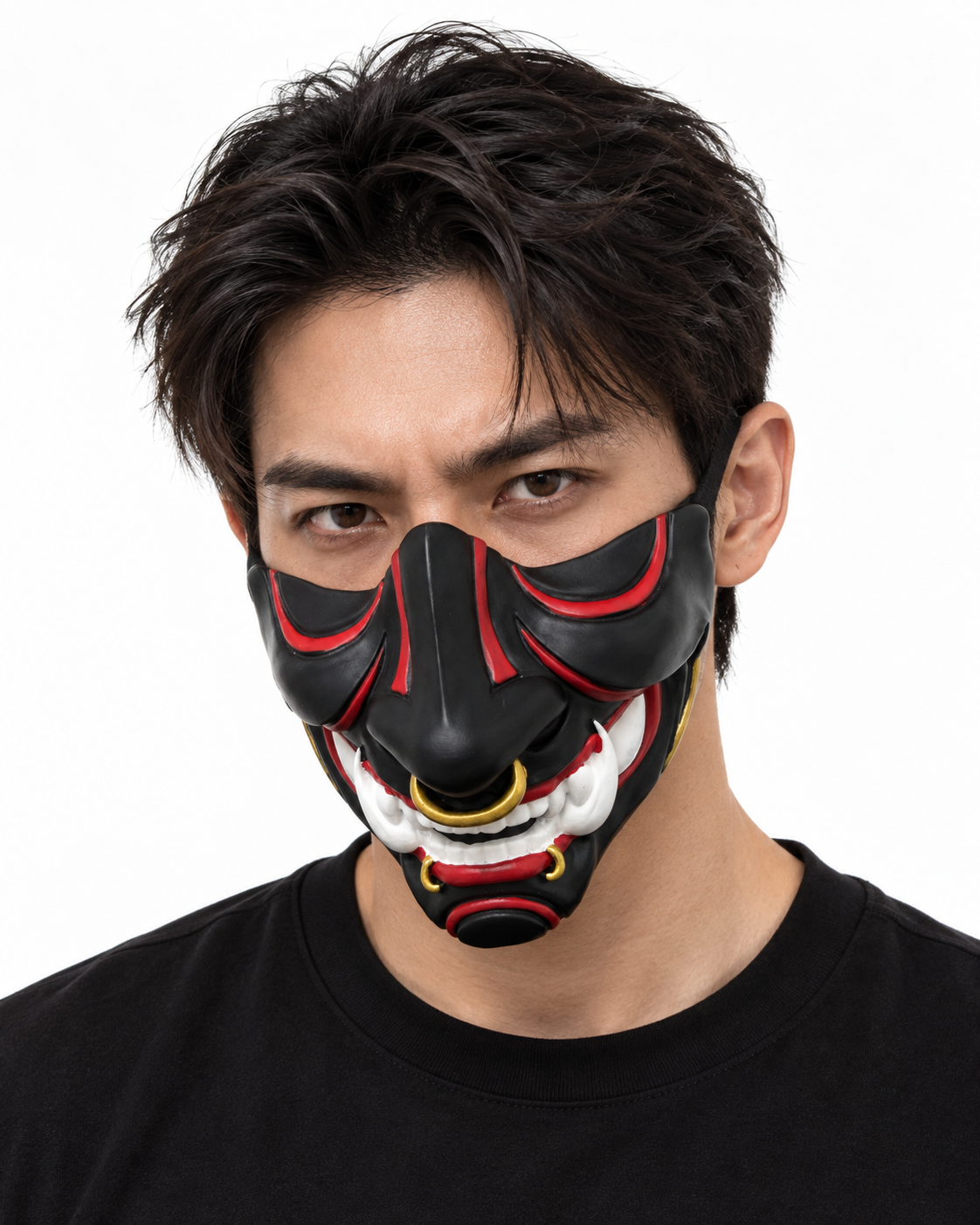 Adult Unisex Traditional Japanese Halloween Cosplay Costume Masks (4 Styles)
