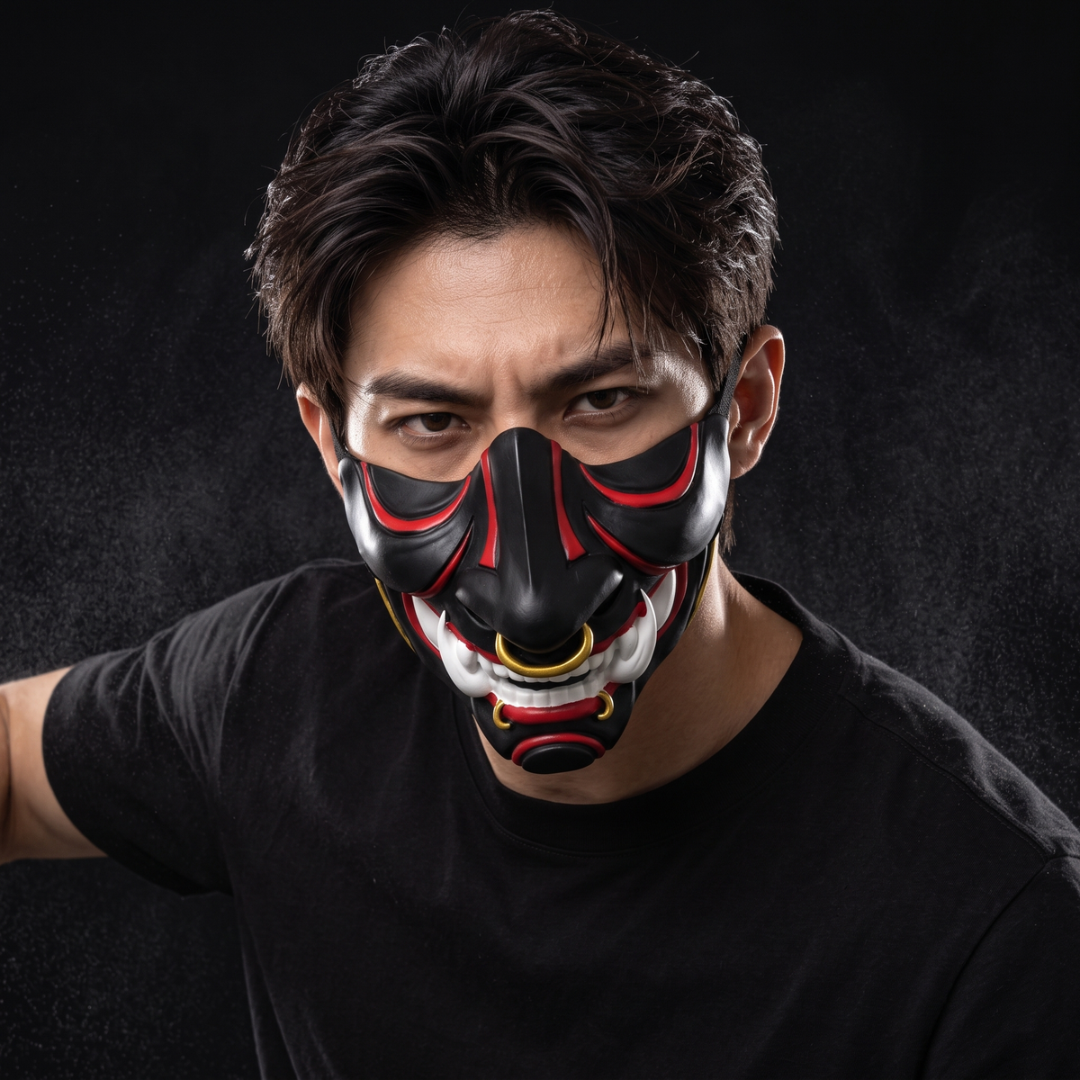 Adult Unisex Traditional Japanese Halloween Cosplay Costume Masks (4 Styles)