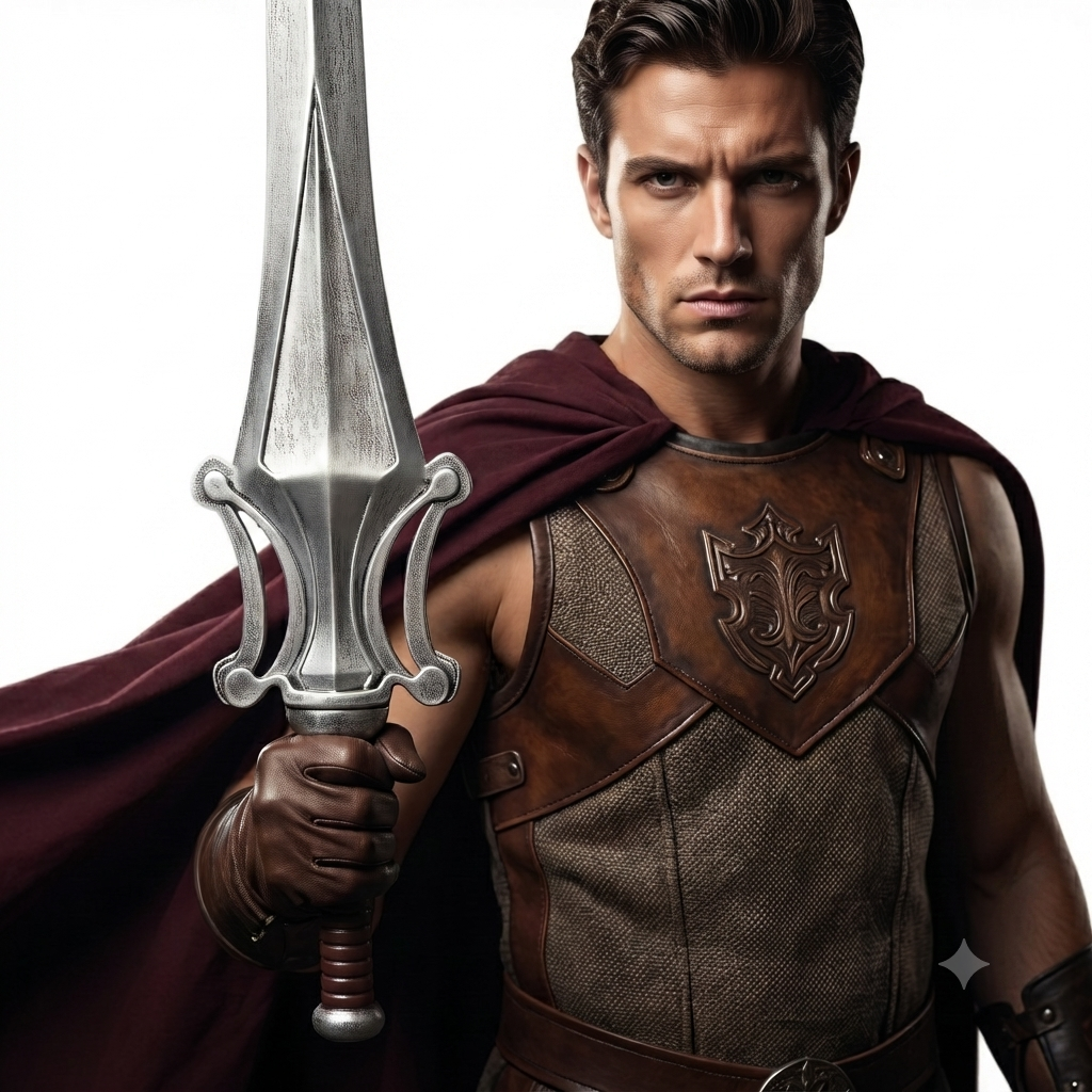Replica Blond Master Hero Halloween Cosplay Costume Prop Accessory Sword