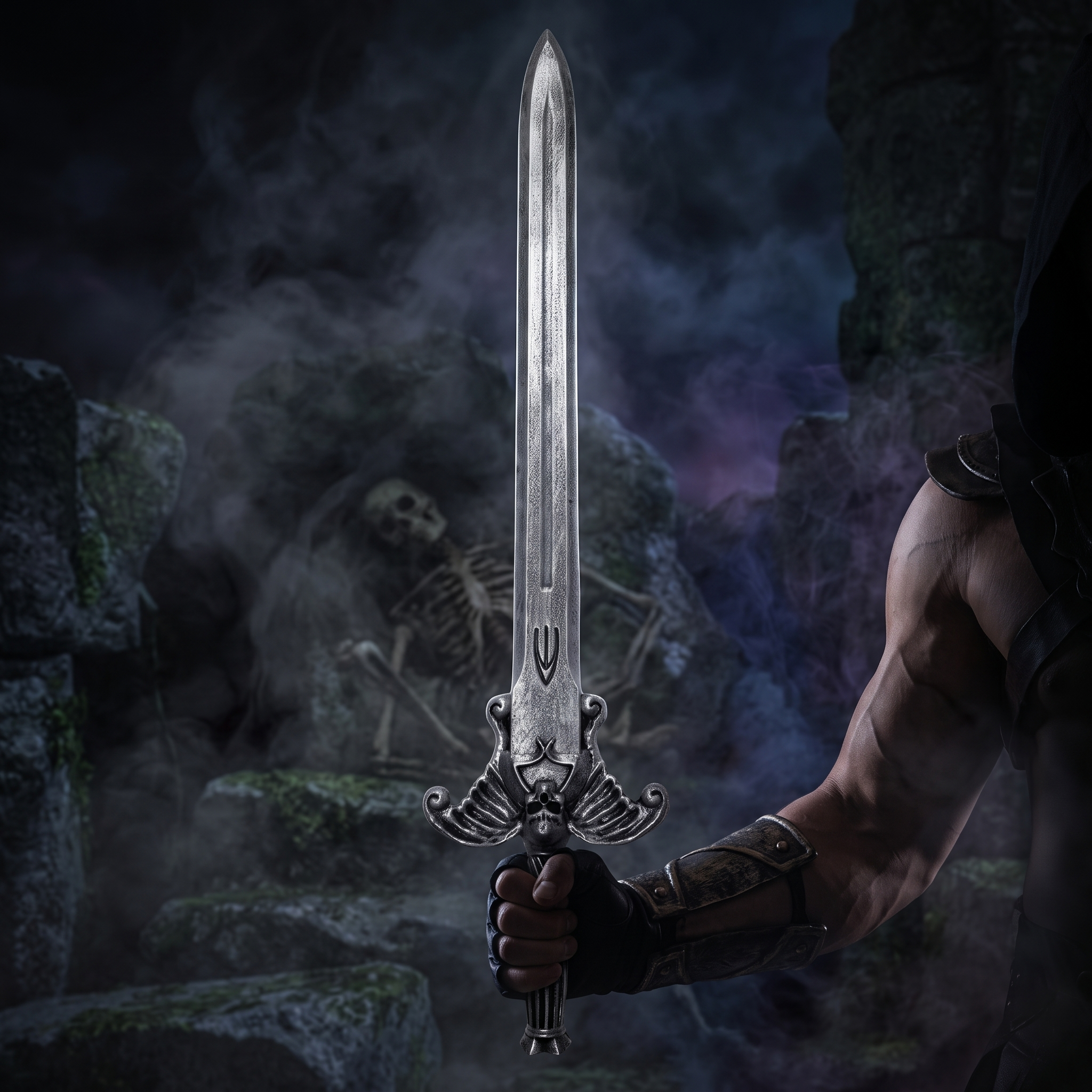 Replica Skeletor He-Man Masters of the Universe Halloween Cosplay Costume Sword