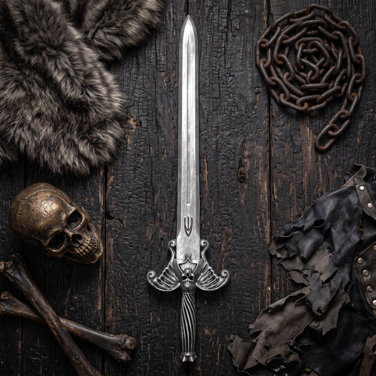 Replica Skeletor He-Man Masters of the Universe Halloween Cosplay Costume Sword