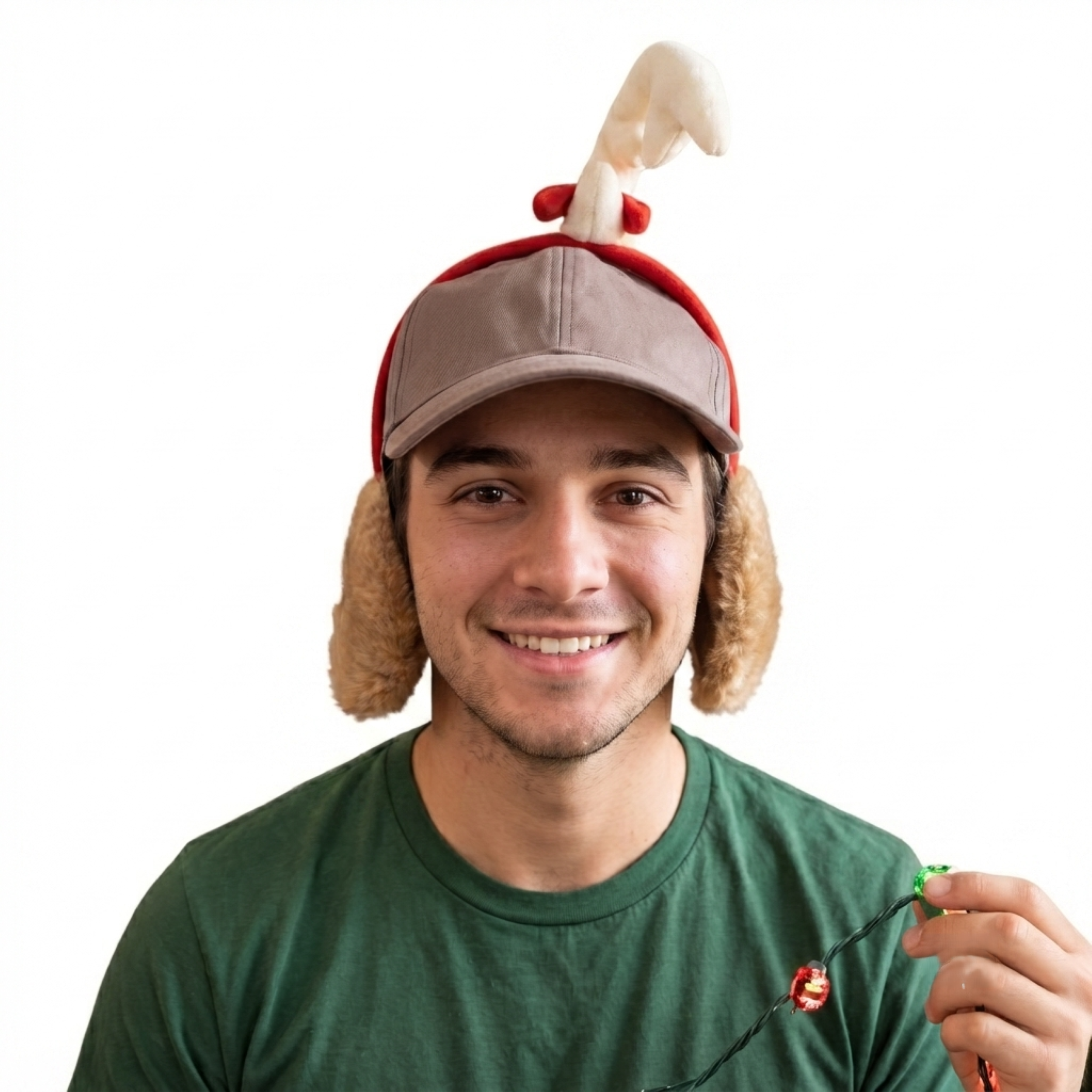 Max the Dog (Adjustable) Hat with Antlers Adult Unisex Halloween Cosplay Costume Accessory