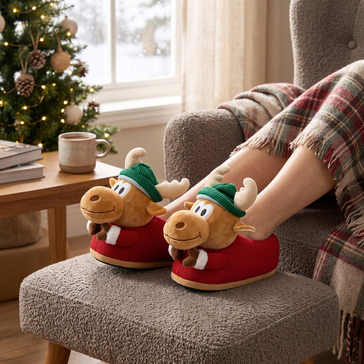 National Lampoon's Vacation Marty Moose Adult Unisex Gift Idea Slippers