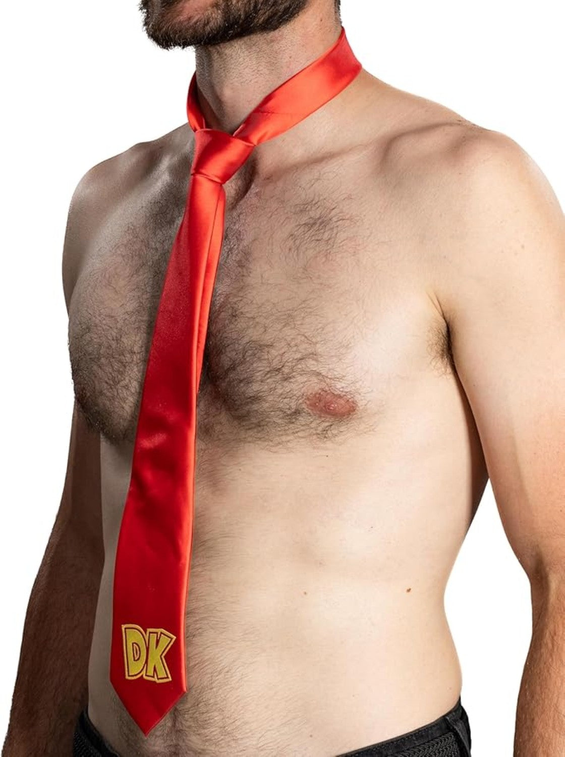 1980s Video Game Monkey Throwing Barrels Halloween Costume Accessory Tie