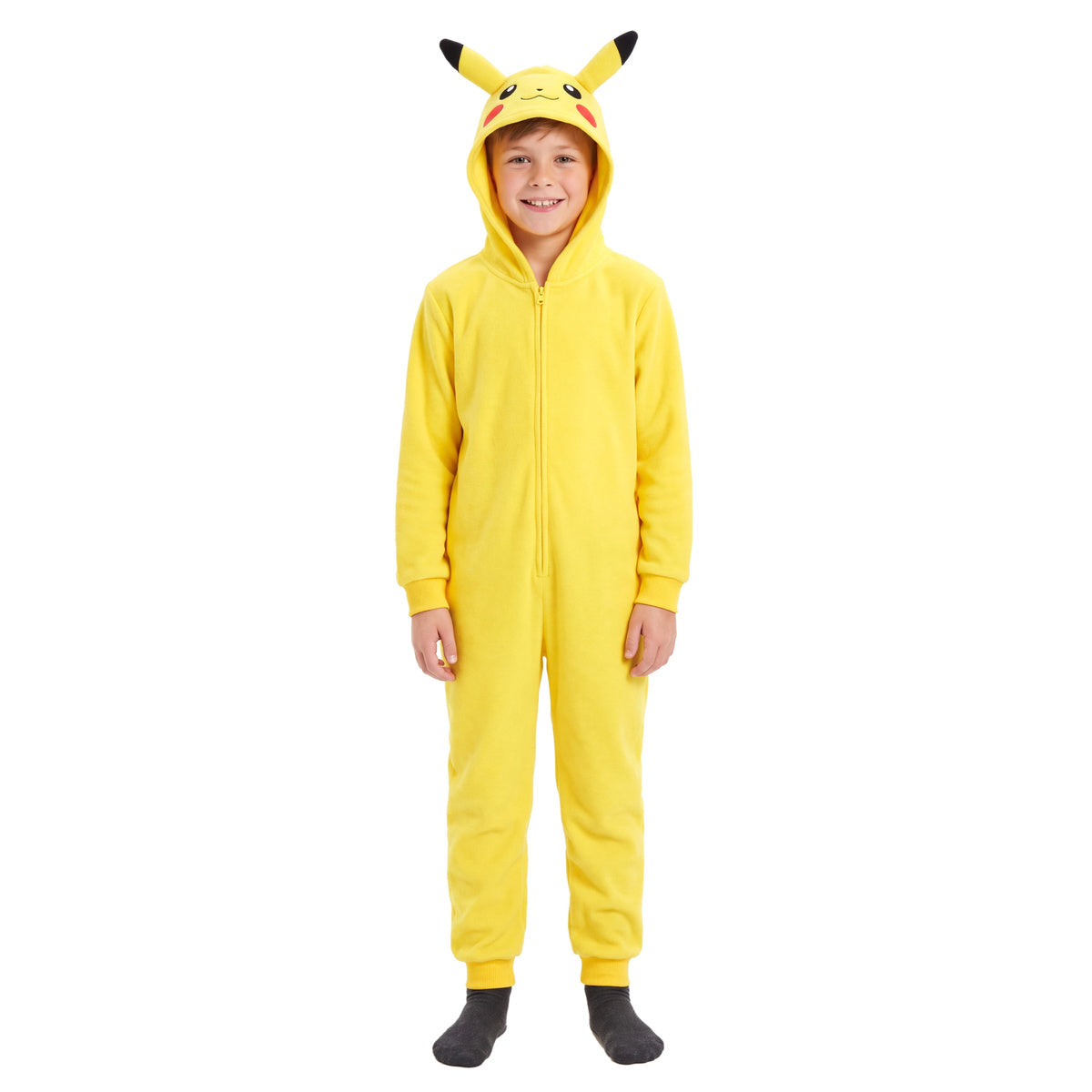 Pikachu Yellow Youth Kids Halloween Cosplay Costume Jumpsuit
