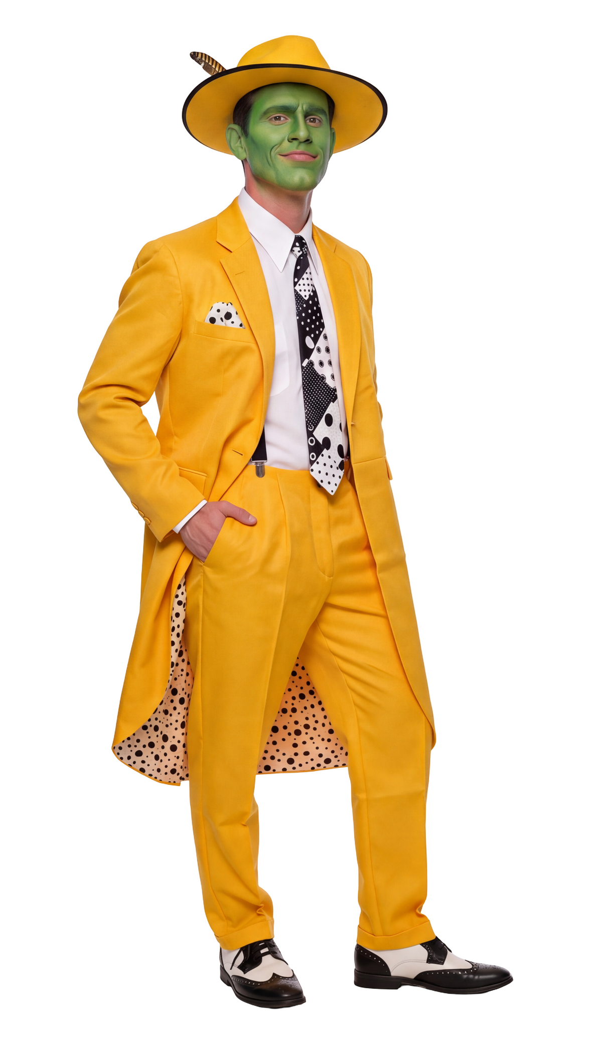 The Mask Adult Unisex Halloween Cosplay Yellow Suit Costume