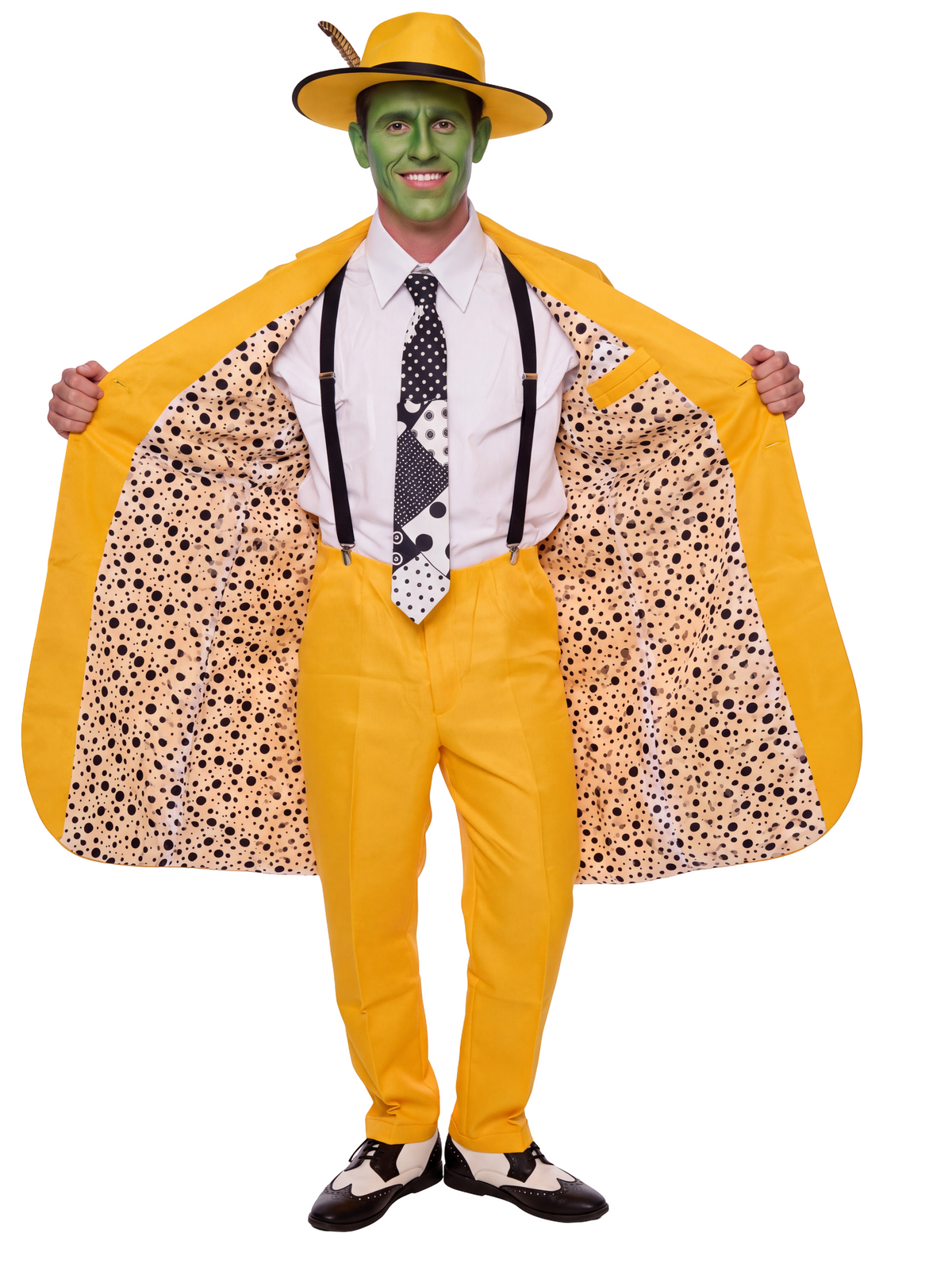 The Mask Adult Unisex Halloween Cosplay Yellow Suit Costume