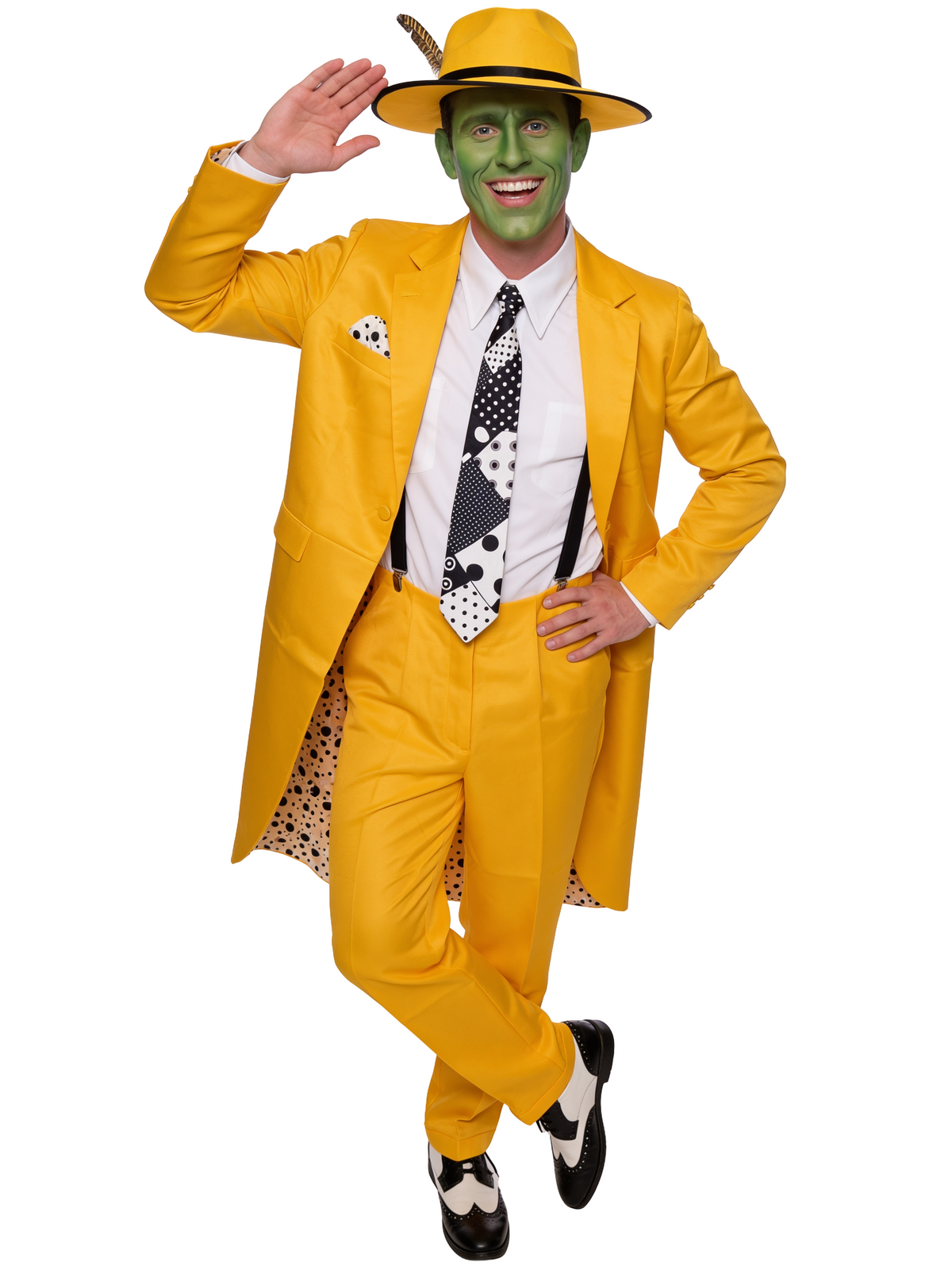 The Mask Adult Unisex Halloween Cosplay Yellow Suit Costume