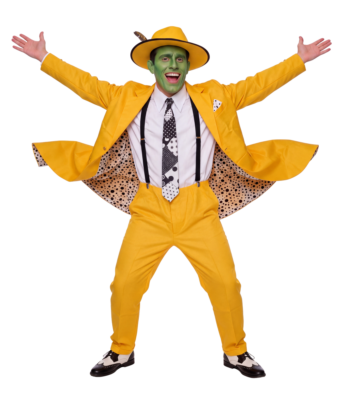 The Mask Adult Unisex Halloween Cosplay Yellow Suit Costume