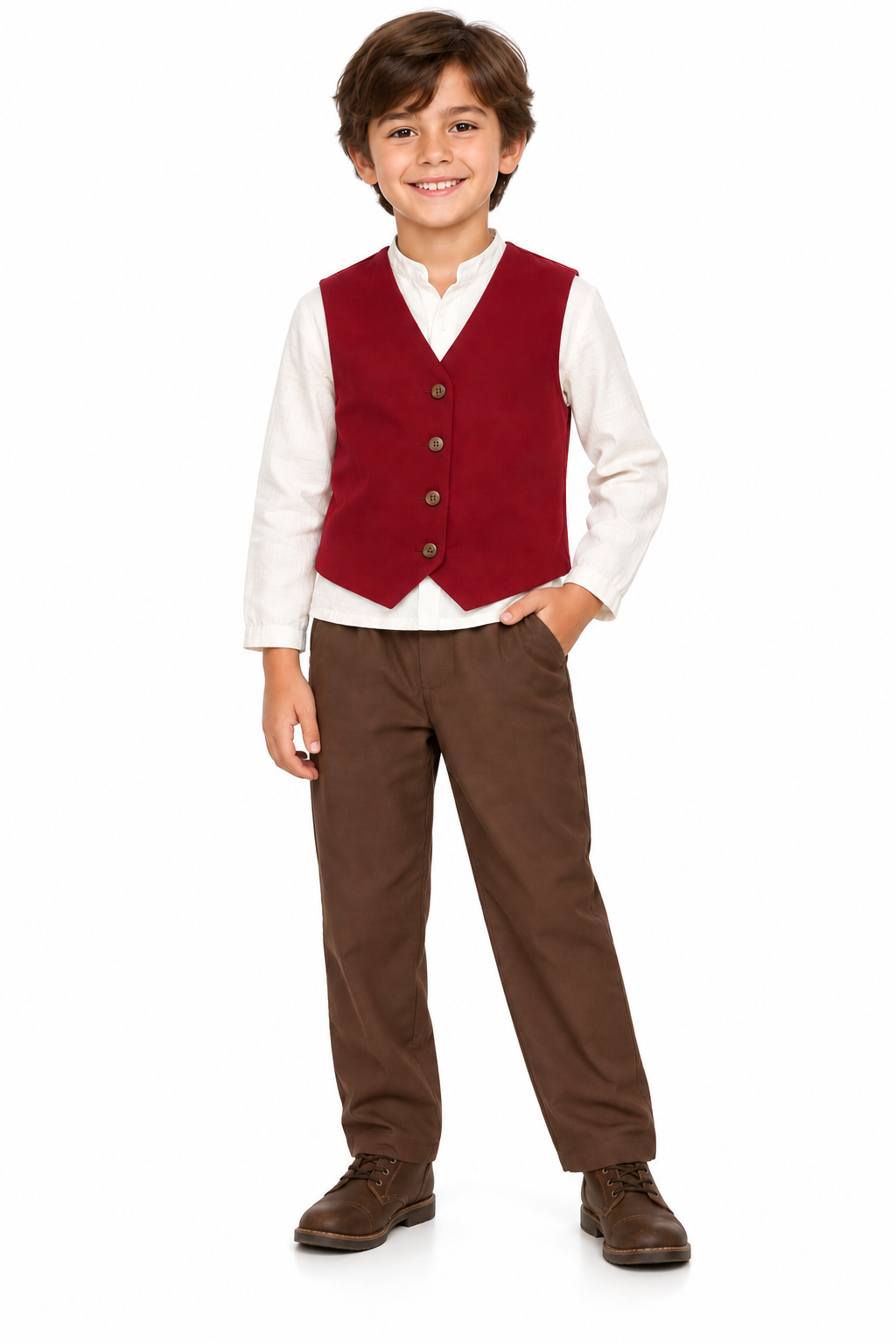 Youth Kids Wedding Bearer Halloween Costume Complete 5-Piece Set