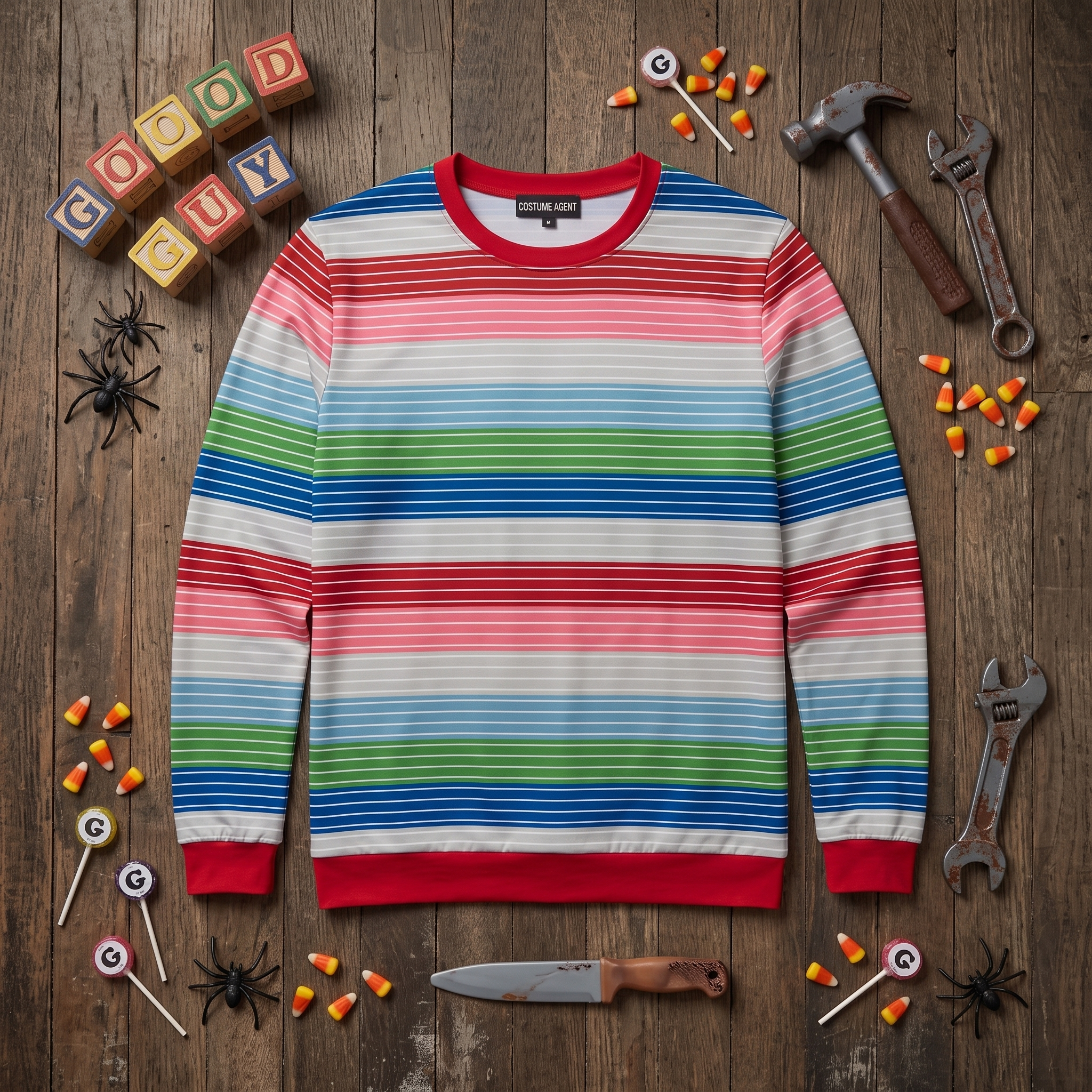 Replica Chuckie Killer Doll Good Guy Movie Adult Unisex Halloween Cosplay Costume Shirt