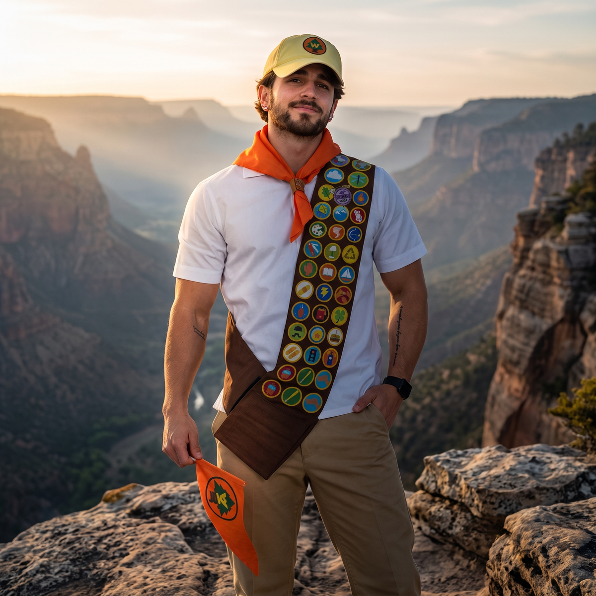 Russel Printed Unisex Sash Halloween Cosplay Costume Set