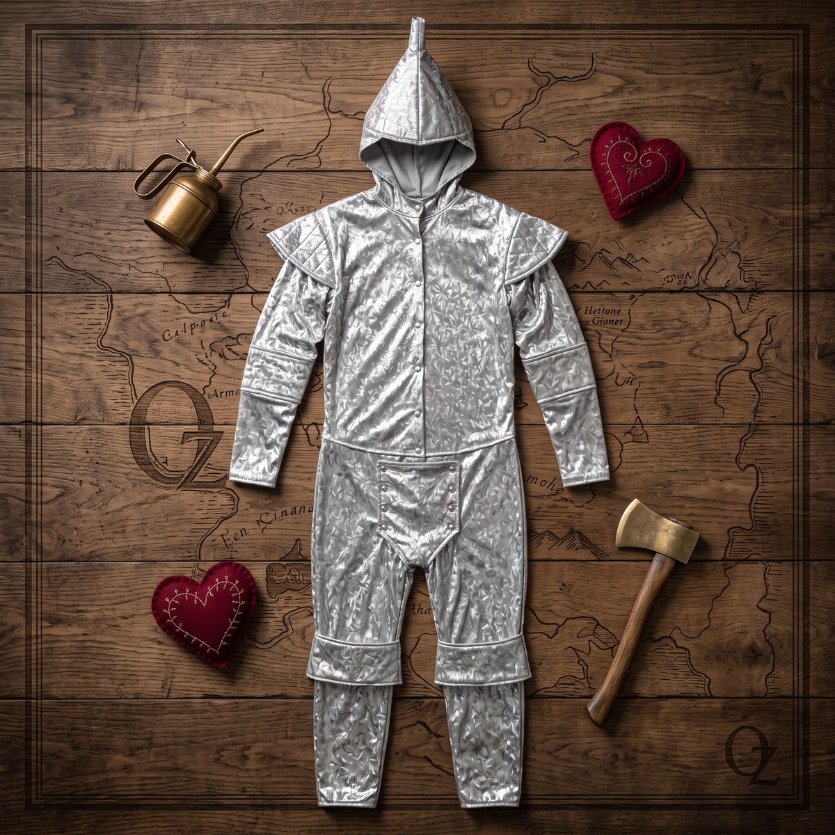 Tin Man Oz Replica Adult Unisex Halloween Cosplay Costume Suit