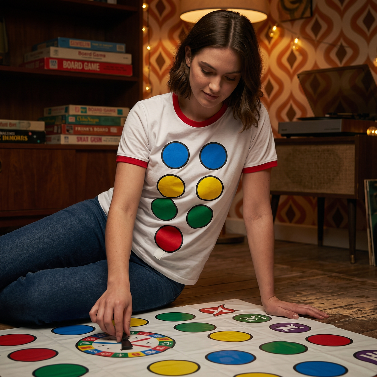 Spin Me Game Adult Unisex Fun Party Halloween Cosplay Costume T-Shirt