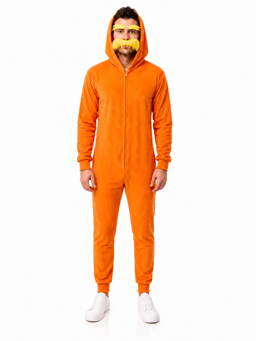 Lorax Orange Man Adult Unisex Halloween Cosplay Costume Pajama Suit