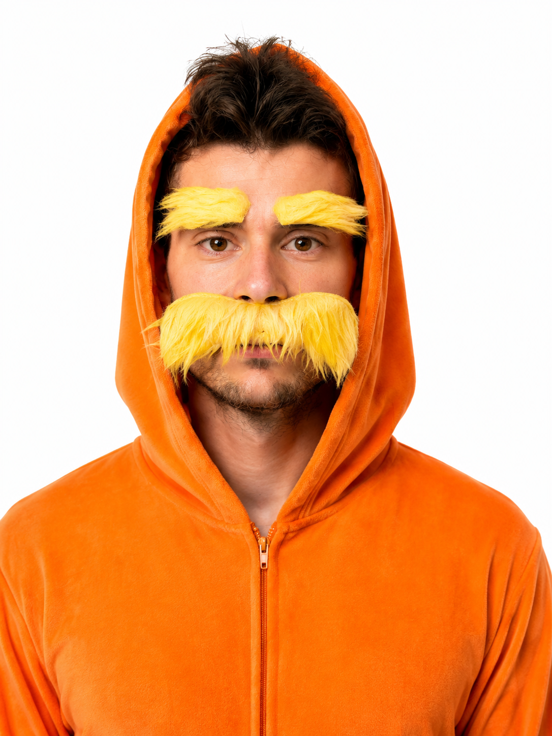 Lorax Orange Man Adult Unisex Halloween Cosplay Costume Pajama Suit