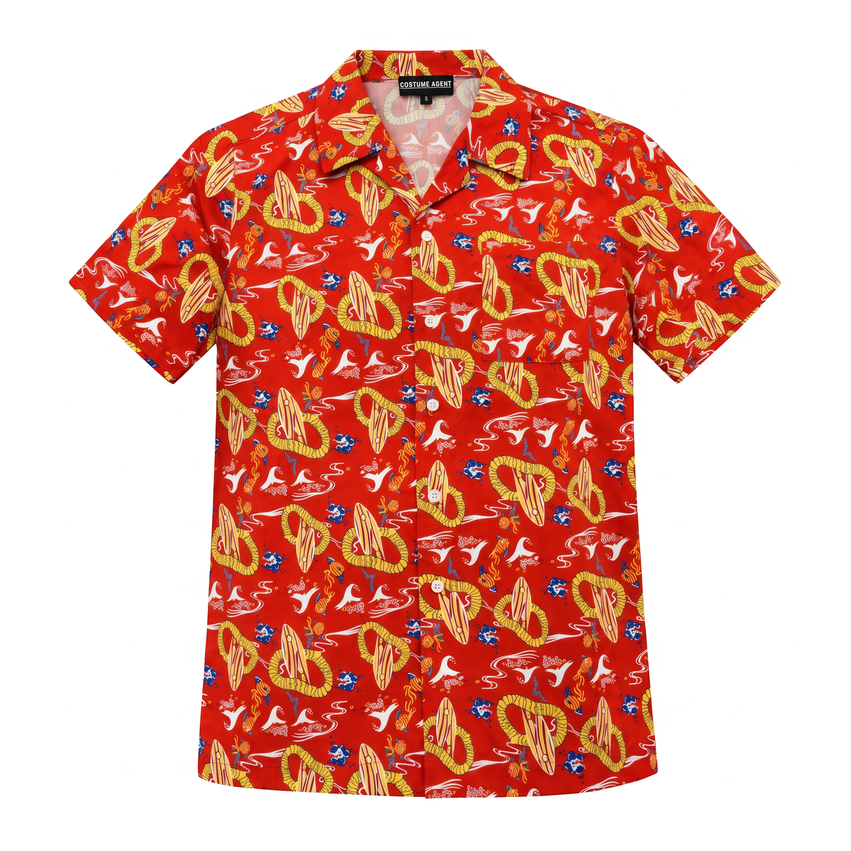 Fear and Loathing Dr. Gonzo Adult Unisex Replica Halloween Cosplay Costume Hawaiian Shirt