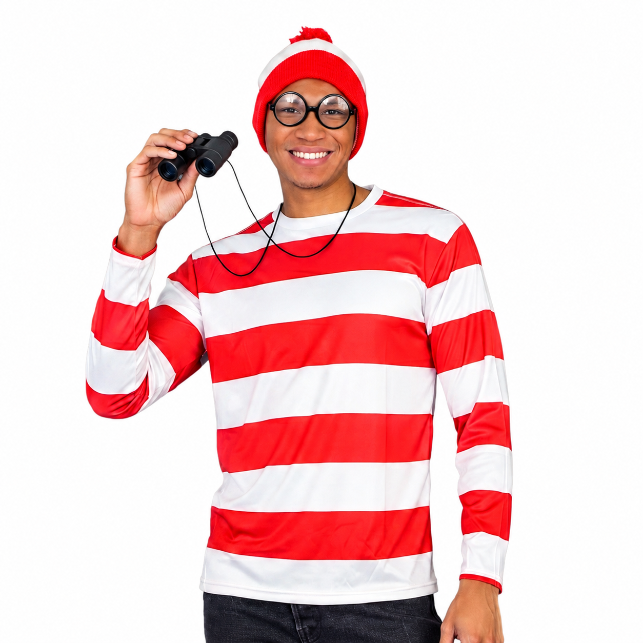 Unisex Crowd Man Adult Unisex Halloween Costume 4-Piece Cosplay Outfit