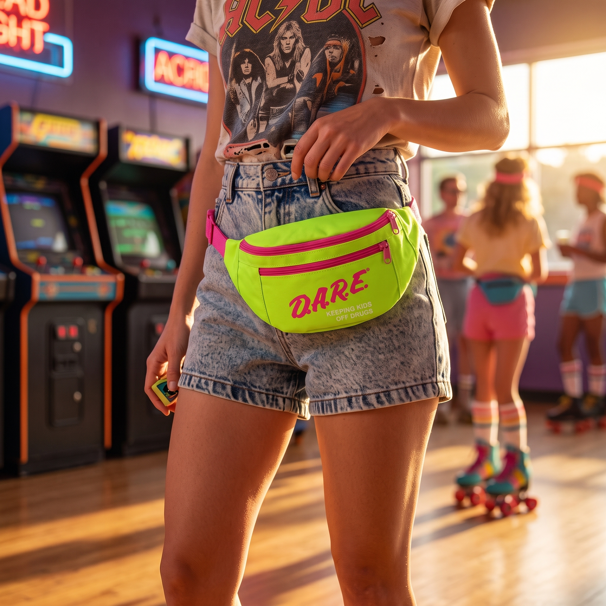 Retro 1980s-1990s D.A.R.E. Logo Fanny Pack (3 Color Options)