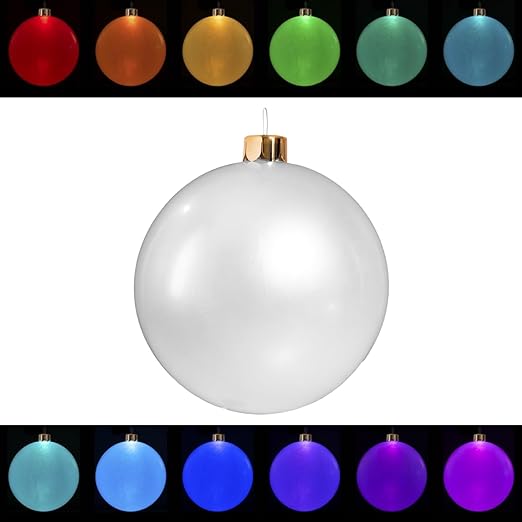 Inflatbale Oversized Ornaments Balls Outdoor Indoor Light up LED