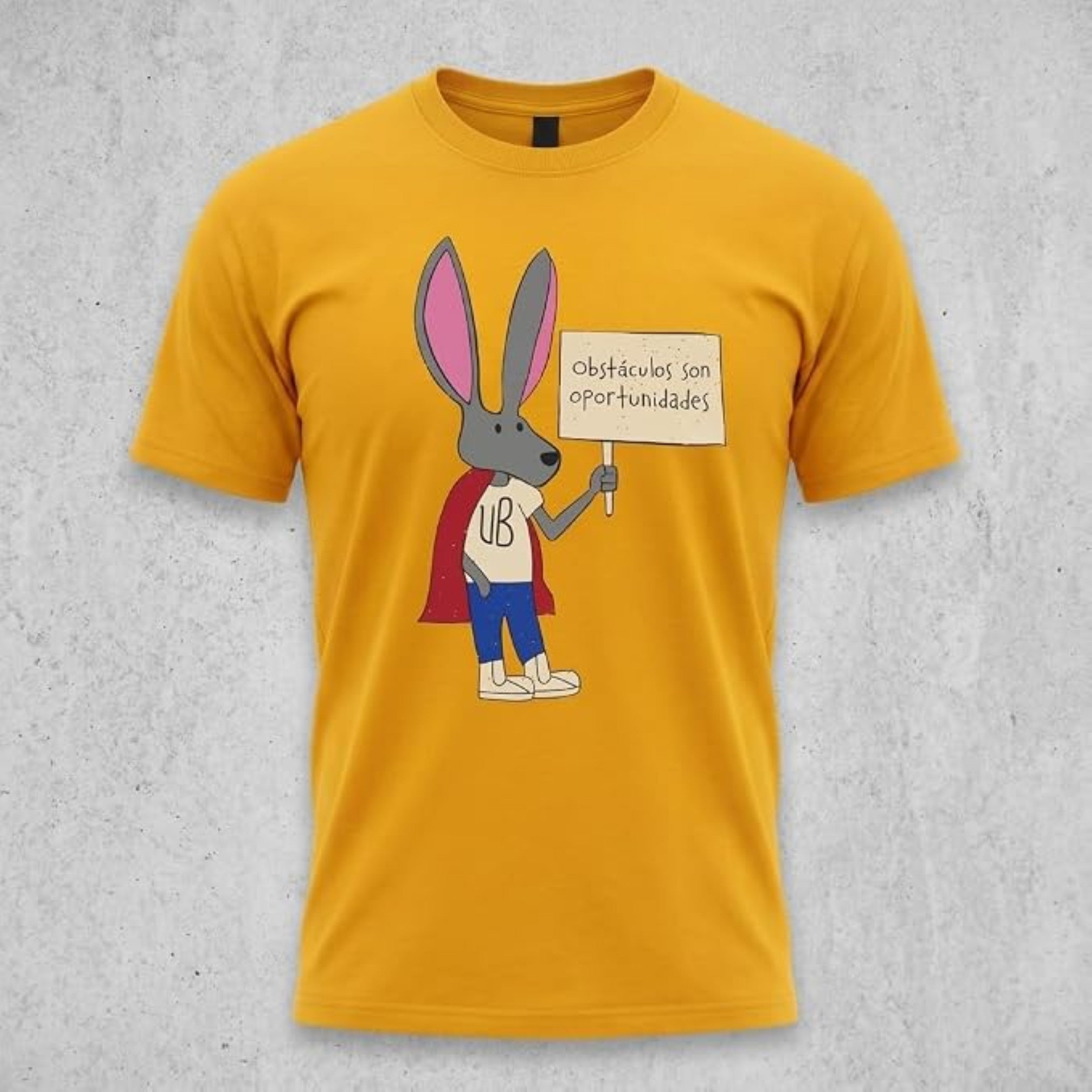 Superhero Bunny Halloween Costume T-Shirts for Adults Obstáculos Son Oportunidades Graphic Tee