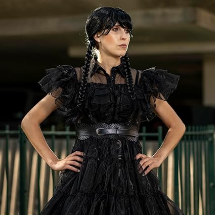 Wednesday Spooky Family Deluxe Wig