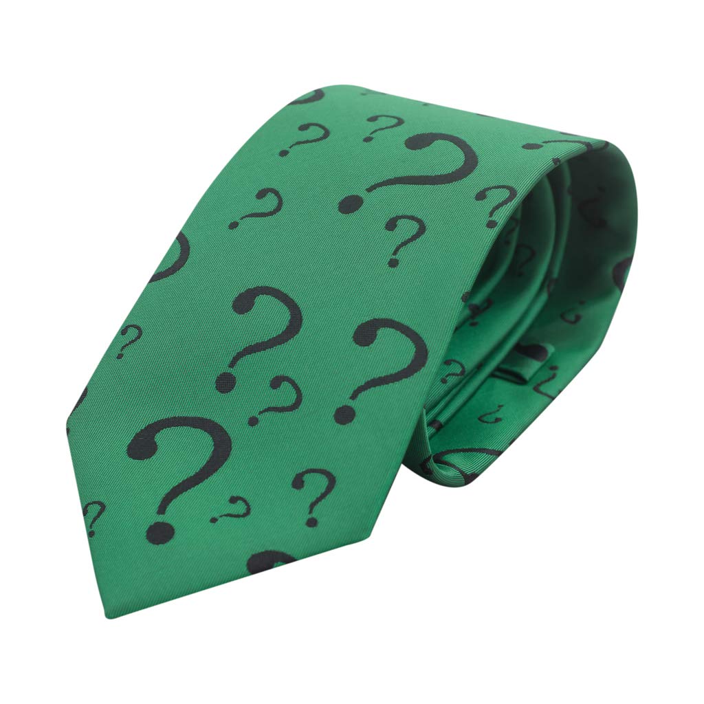 The Riddler Villain Tie Halloween Costume Accessory