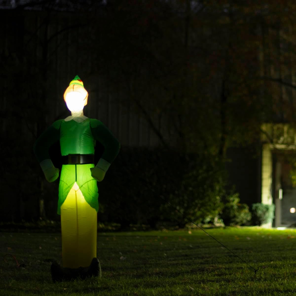 Buddy The Elf Indoor\Outdoor Xmas Light Up Inflated Yard Holiday Decoration