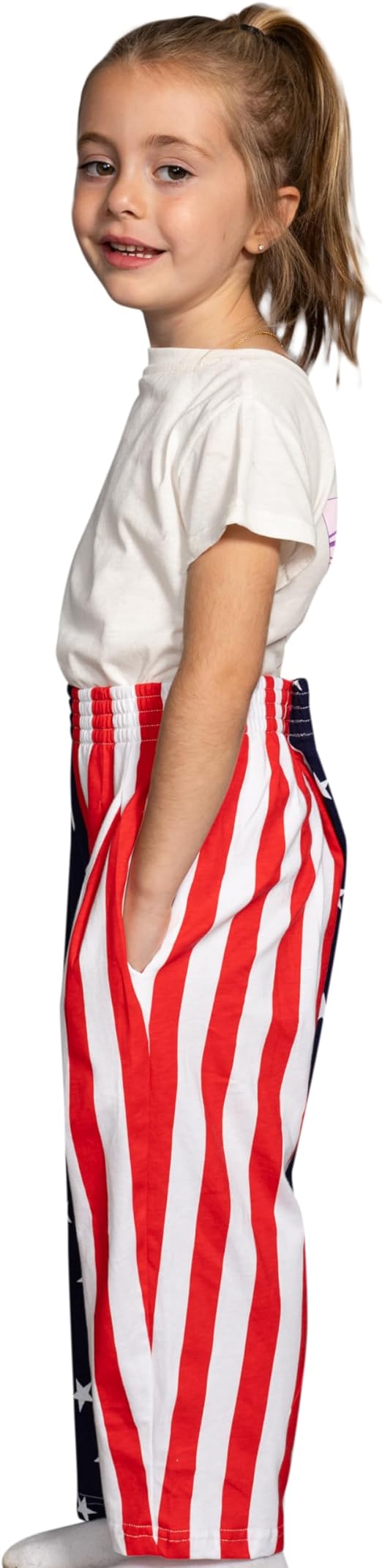 USA Flag Kids Pants Patriotic Stars