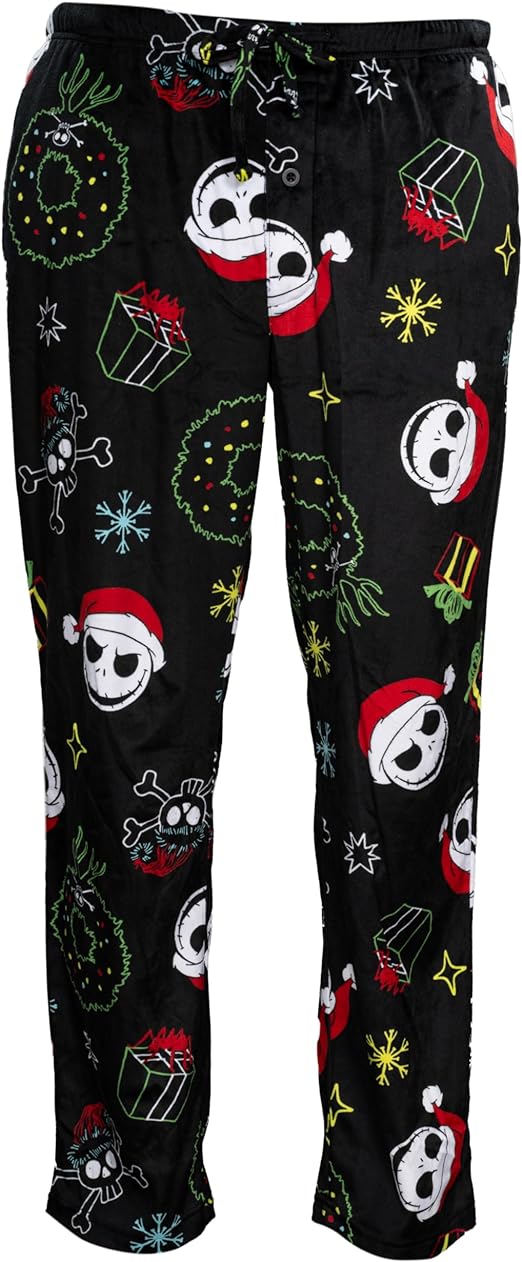 Nightmare Before Christmas Sleepshirt With Socks - Black Women's Sleepwear, Polyester/Spandex, X-Small