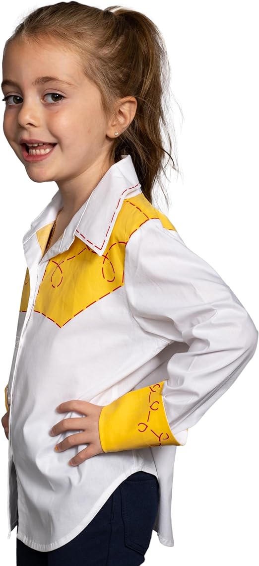 Jessie Cowgirl Kids Children Halloween Costume Cosplay Long Sleeve Button Up Shirt