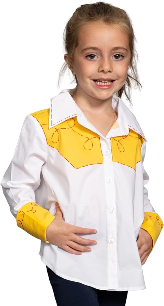 Jessie Cowgirl Kids Children Halloween Costume Cosplay Long Sleeve Button Up Shirt