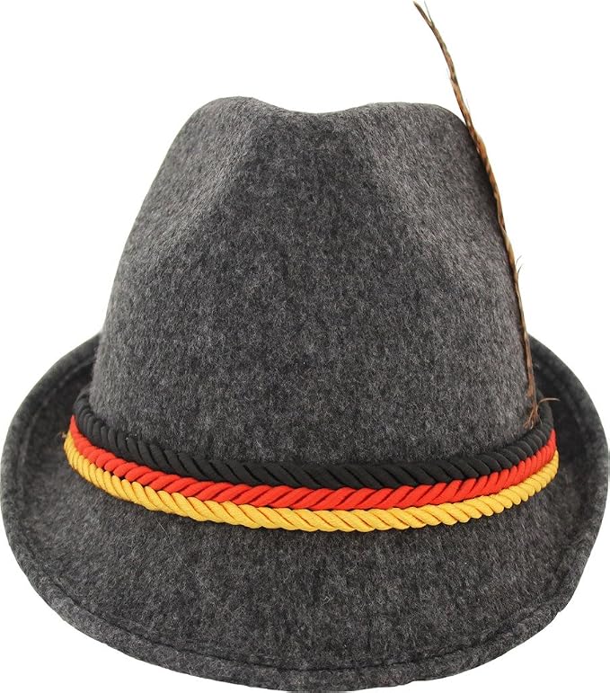 German Alpine Bavarian Oktoberfest Halloween Cosplay Costume Party Hat (3 Colors)