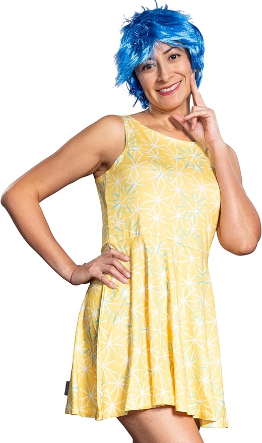 Adult Women’s Joy Cartoon Character Halloween Cosplay Costume 2-Piece Set