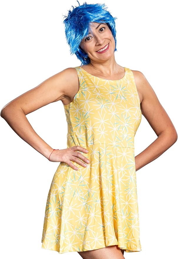 Adult Women’s Joy Cartoon Character Halloween Cosplay Costume 2-Piece Set