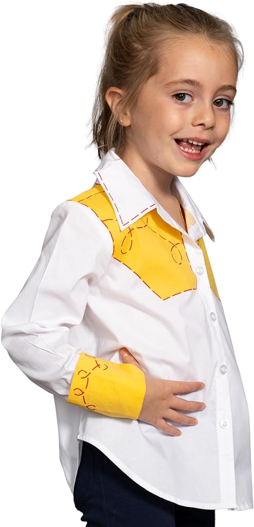Jessie Cowgirl Kids Children Halloween Costume Cosplay Long Sleeve Button Up Shirt