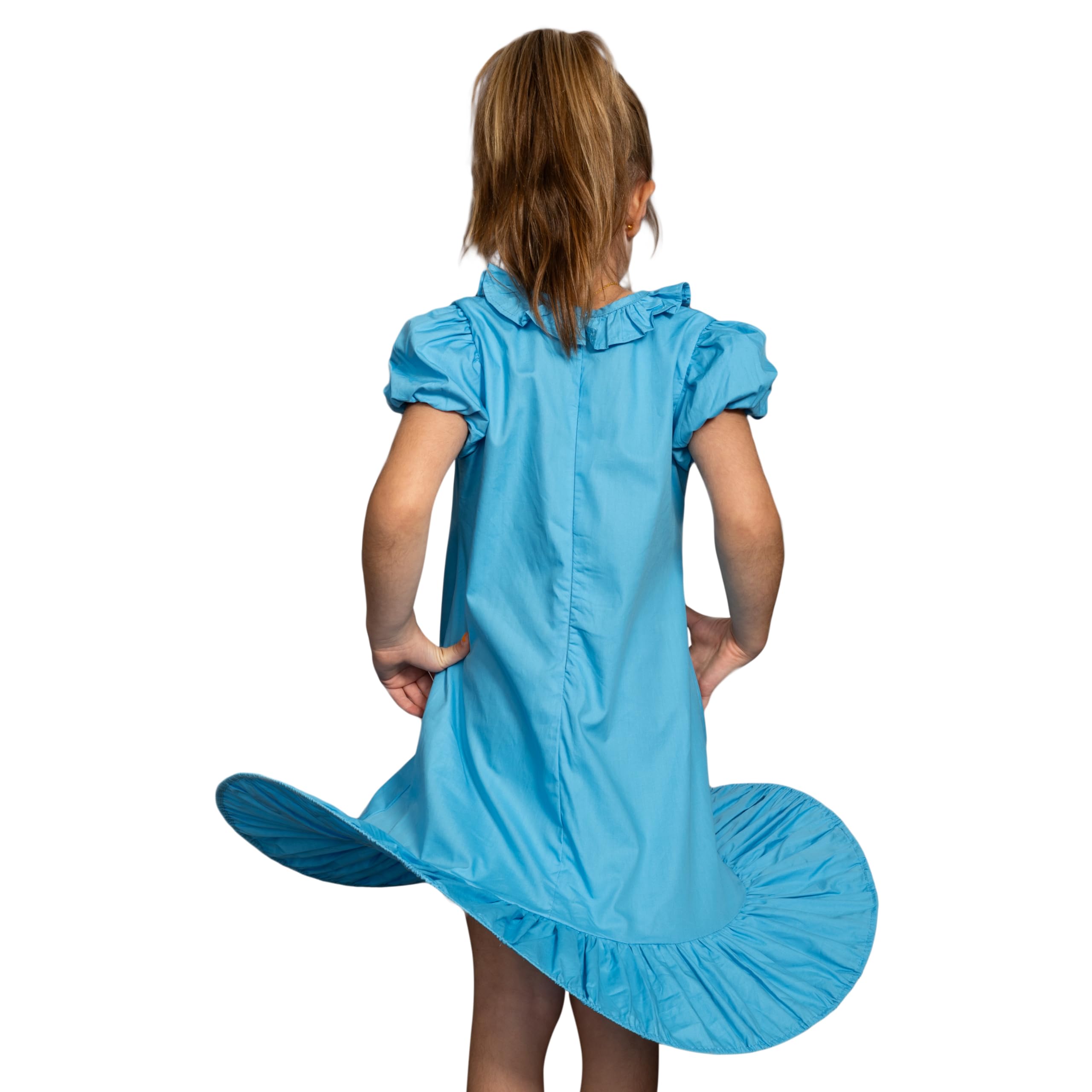 Lucy Comic Strip Good Grief Halloween Costume Cosplay Kids Children Blue Dress