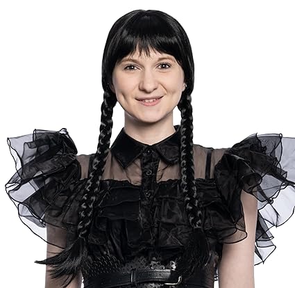 Wednesday Spooky Family Deluxe Wig