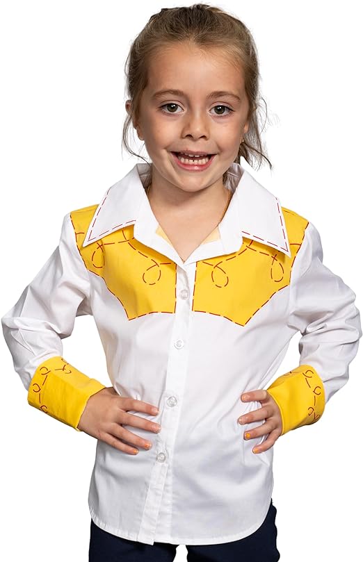 Jessie Cowgirl Kids Children Halloween Costume Cosplay Long Sleeve Button Up Shirt