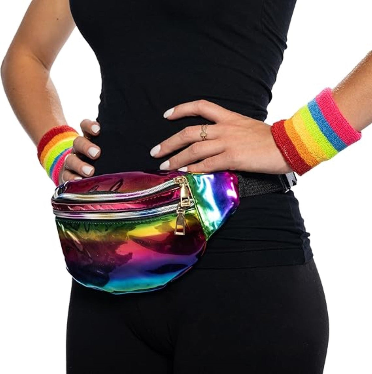 80's Retro Style Women's Aerobics Halloween Costume Cosplay Accessory Set - TVStoreOnline