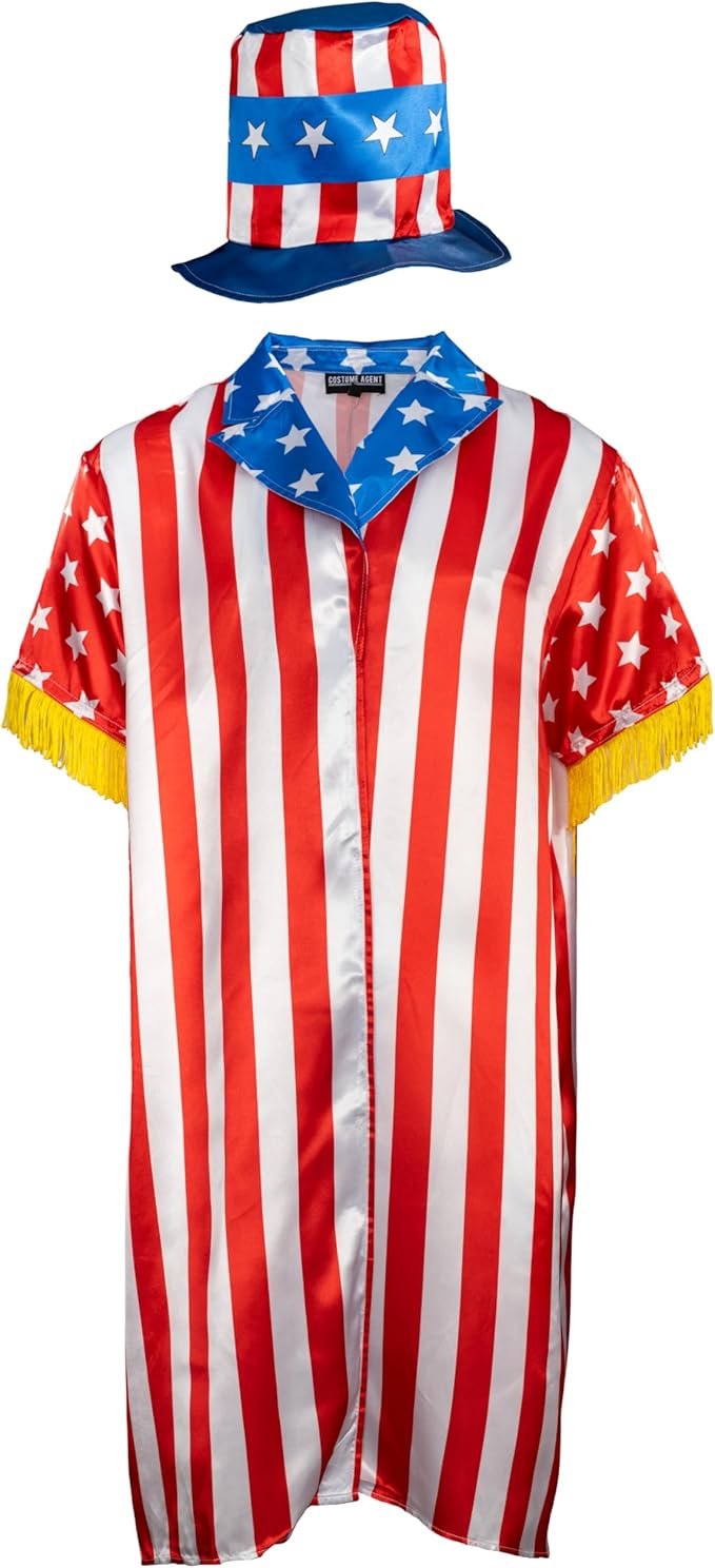 80s Sly Boxing Movie Part 3 Apollo Boxer Halloween Costume Cosplay 2-Piece Set - TVStoreOnline