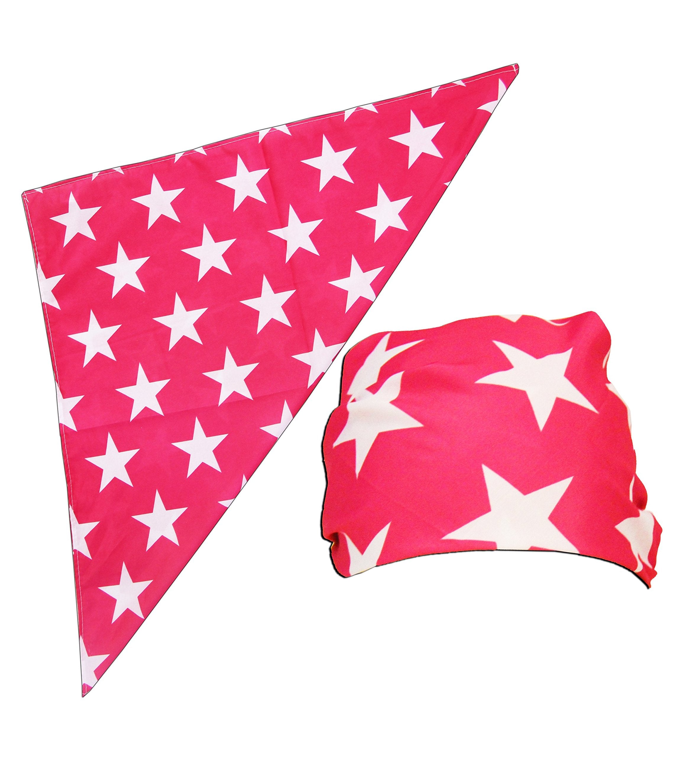 Macho Man Star Printed Costume Bandana and Glasses Set