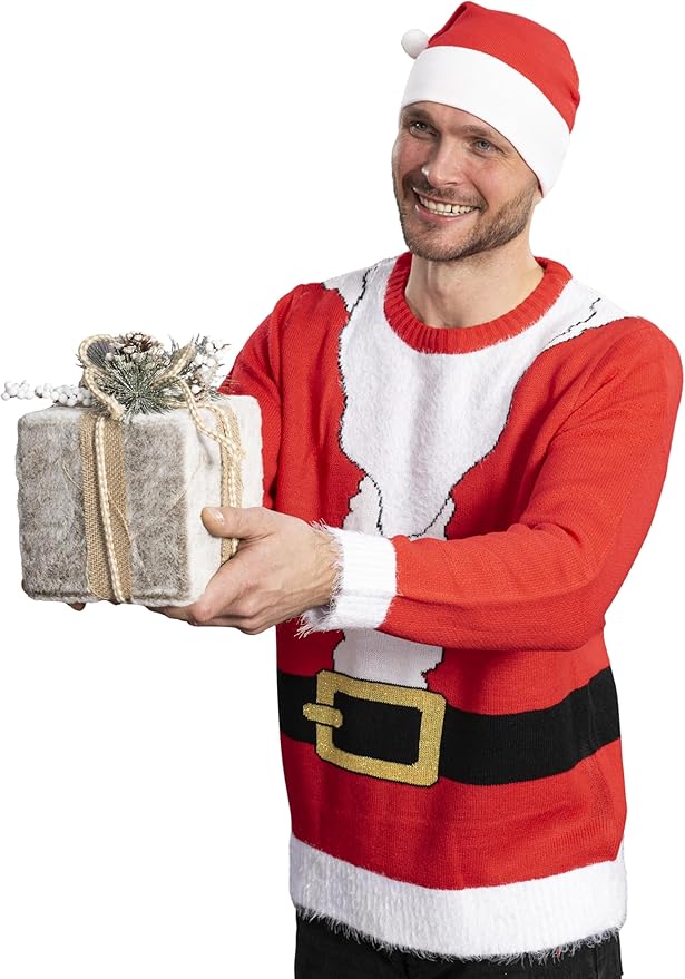 I Am the Santa Claus Knitted Ugly Christmas Sweater