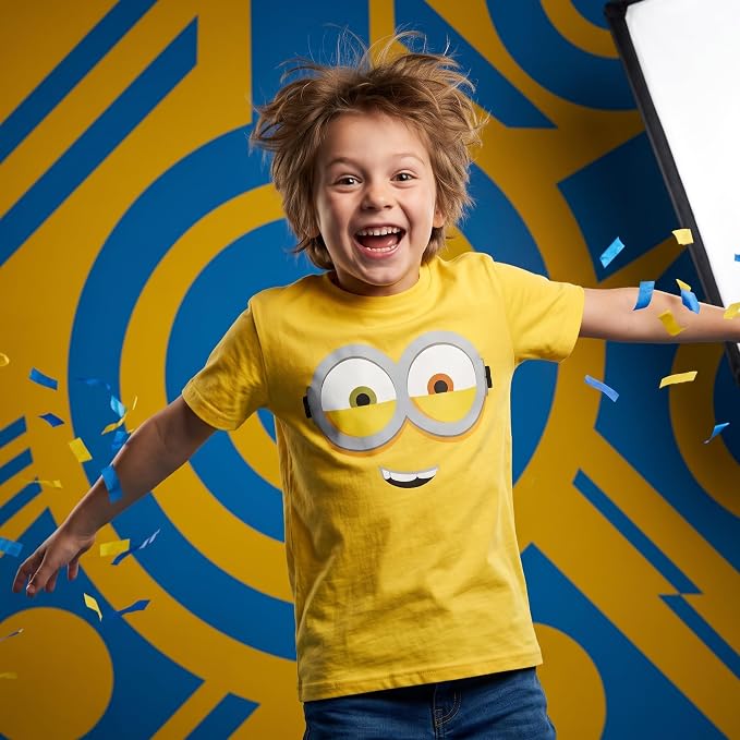 Kids Youth Minions Big Face Halloween Cosplay Costume T-Shirt