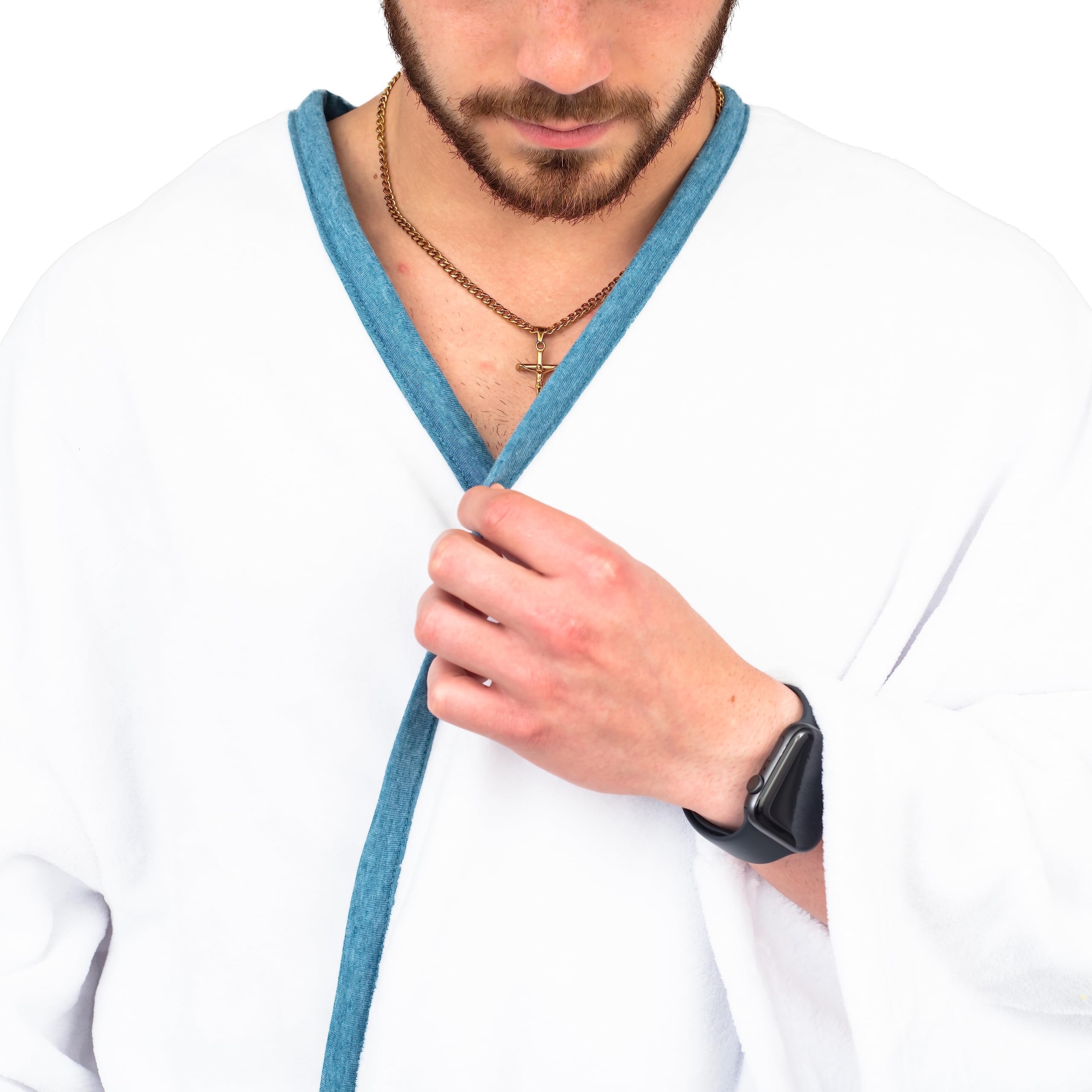 Christmas Vacation Cousin Eddie White Robe and Belt Costume