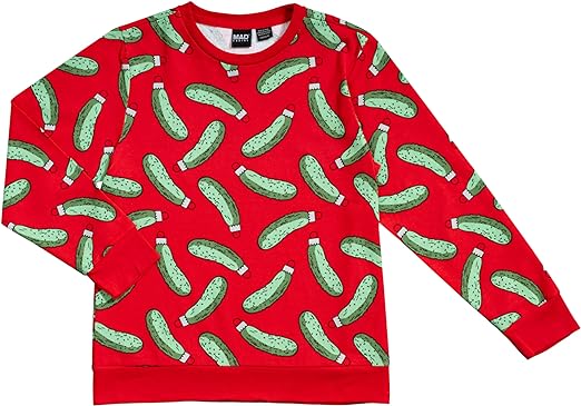 Rick and Morty Pickle Youth Red Sweatshirt