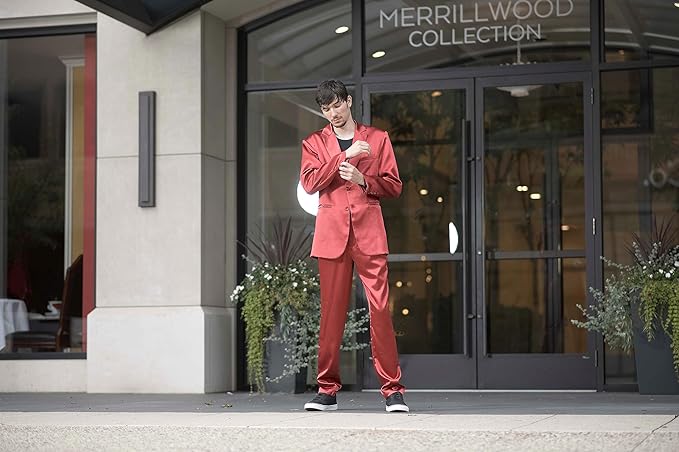 Roxbury Suit 90's Guys Jacket Pants and Belt Set