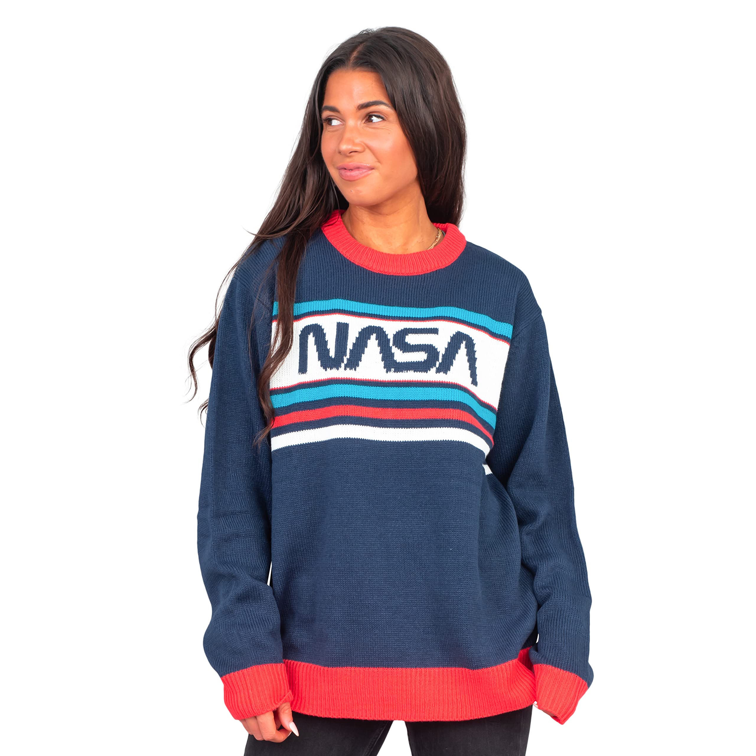 NASA Log 1980s Style Unisex Ugly Christmas Sweater