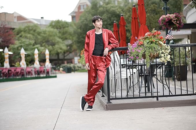 Roxbury Suit 90's Guys Jacket Pants and Belt Set